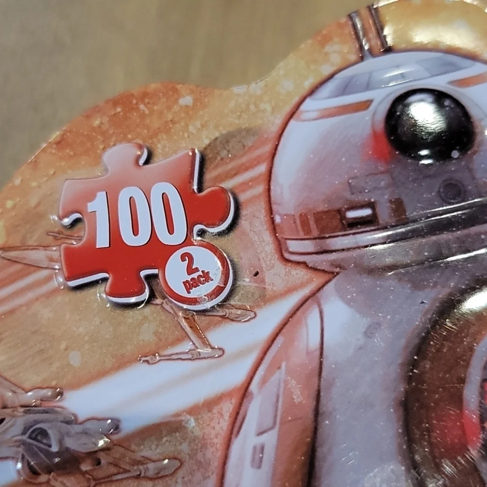 Star Wars BB-8 R2-D2 C-3PO 2 Puzzle Set Collectible Tin Disney